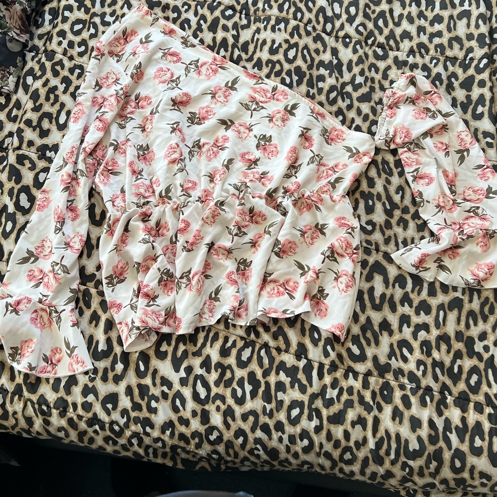 Woman’s off the shoulder blouse